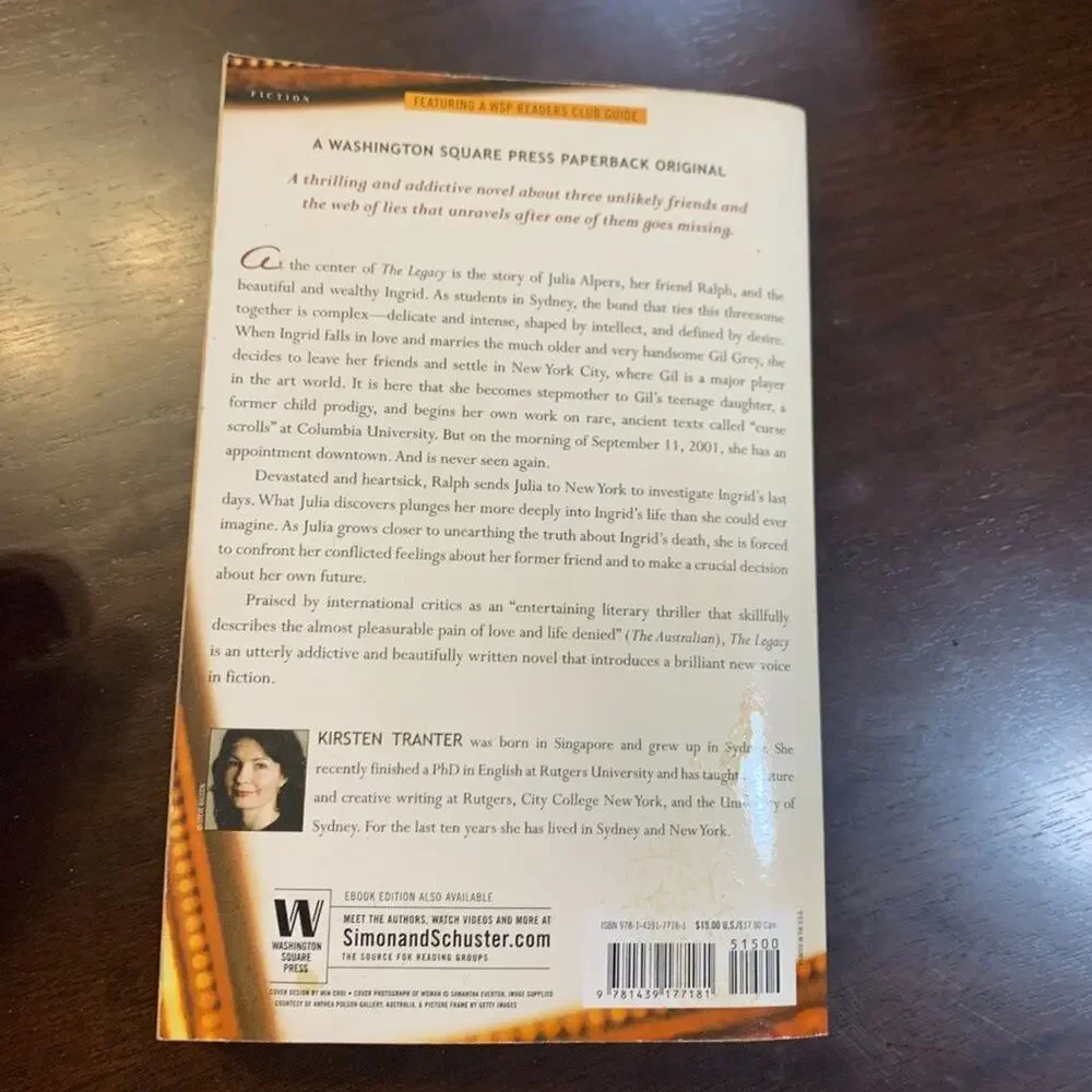The Legacy - A Novel by Kirsten Tranter